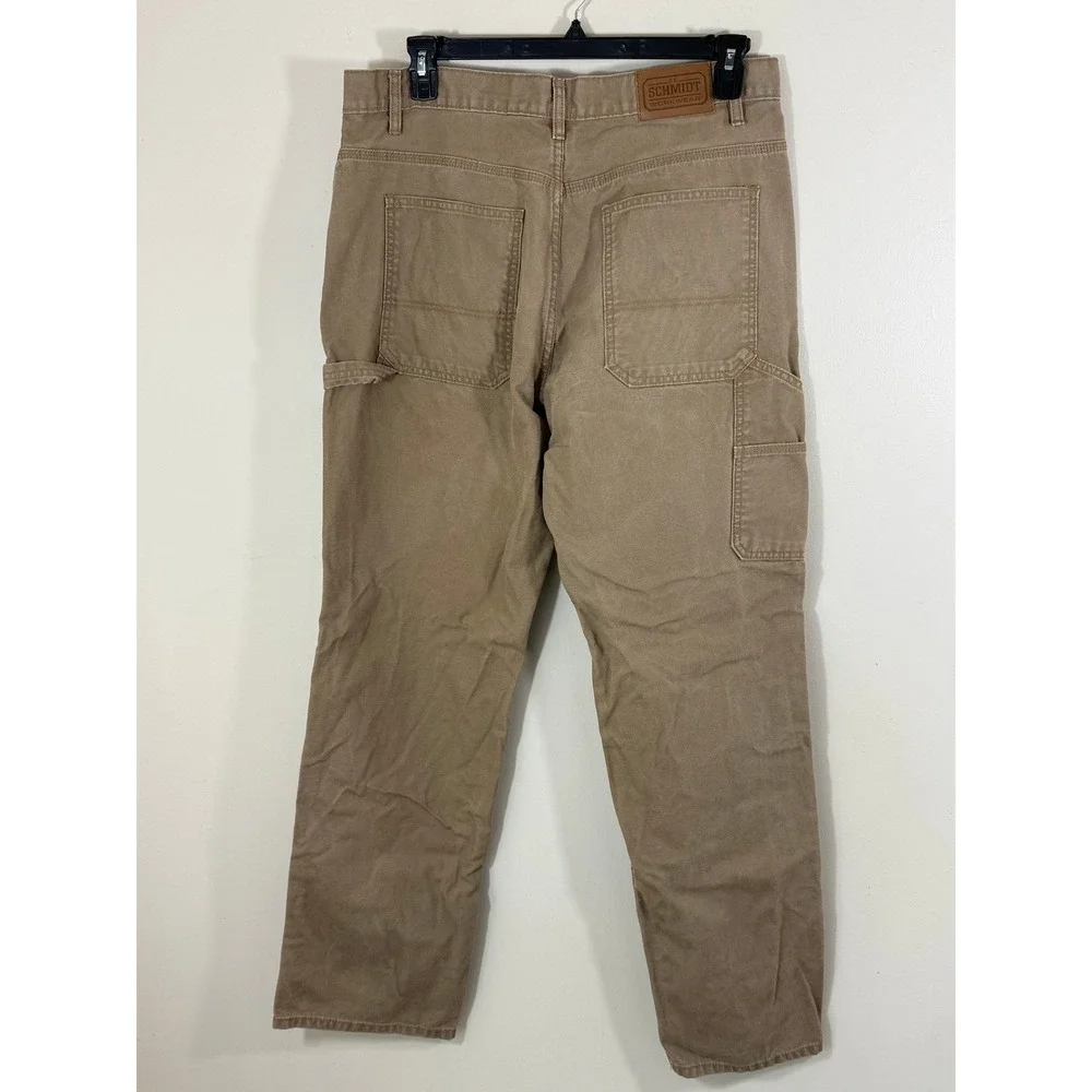 C.E. Schmidt Workwear Carpenter Pants Men's 36x36 Tan Canvas Utility Workwear